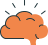 Fuel - Brain, Orange Icon